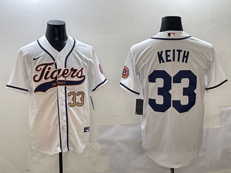 Men Detroit Tigers 33 Keith White Jointly Name 2025 Nike MLB Jersey style 4